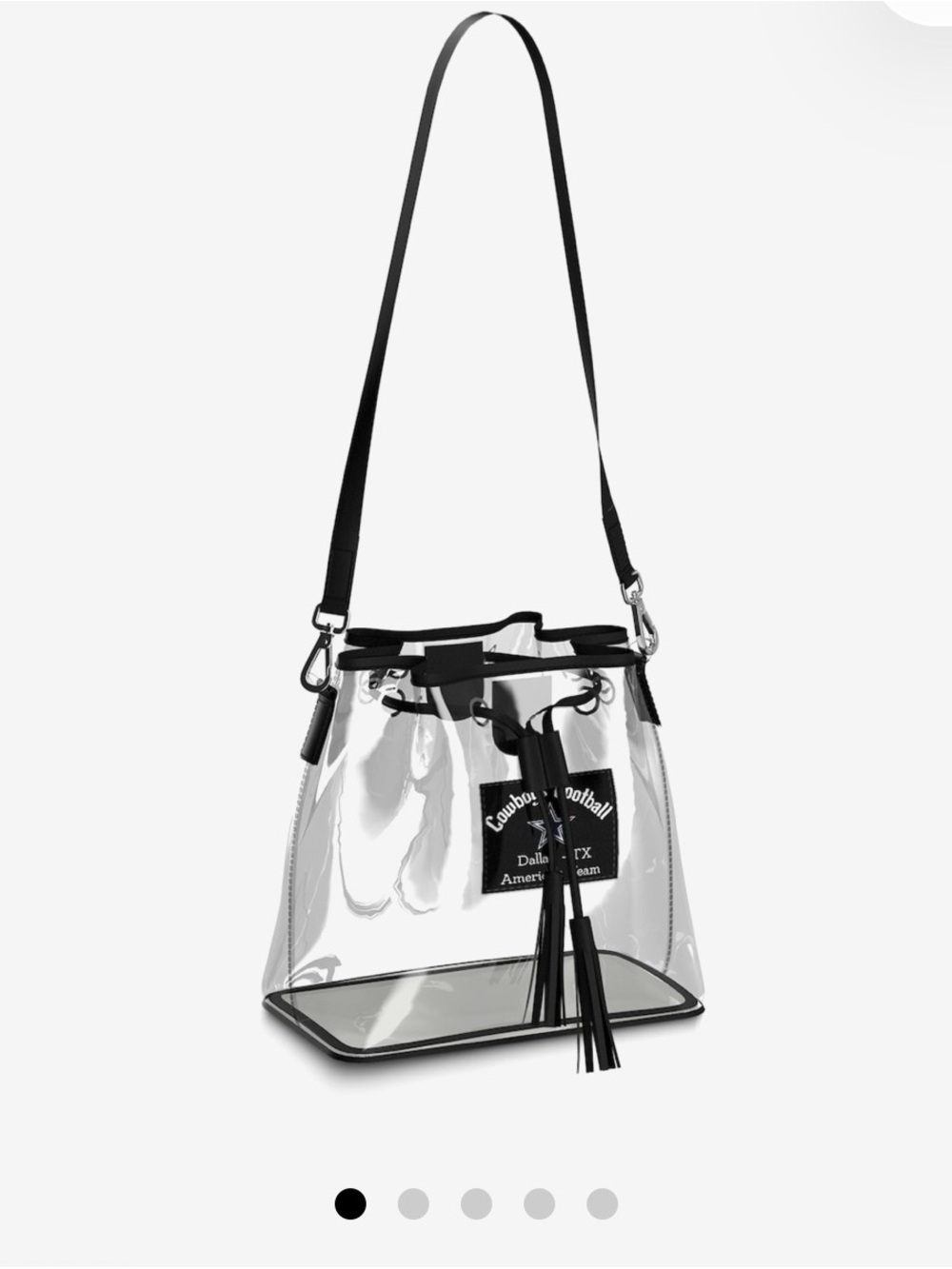 WEAR by Erin Andrews Dallas Cowboys Clear Stadium Bucket Bag NWT